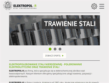 Tablet Screenshot of elektropolerowanie.com